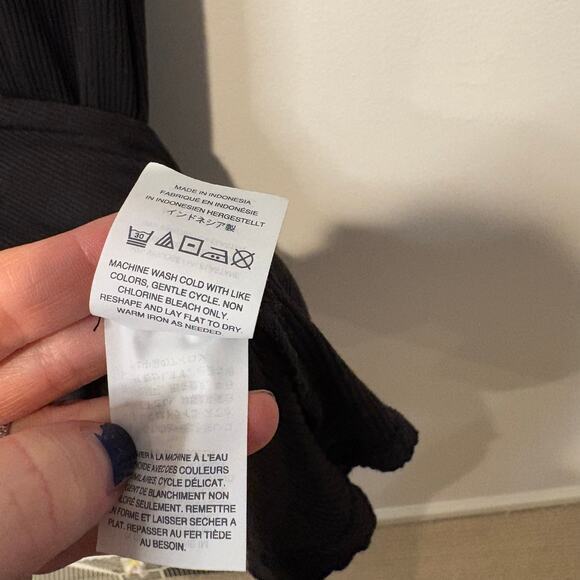Madewell Womens Small Ribbed Racerback Tea Dress Simple Classic Coverup Casual - Picture 3 of 6